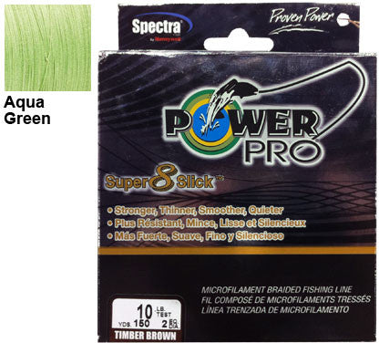 Power Pro Super8Slick V2 Braided Line Aqua Green