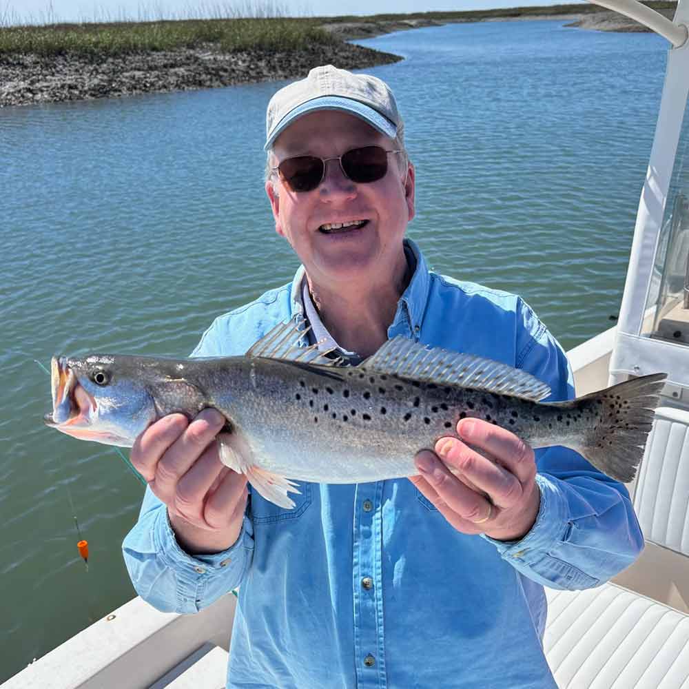 An average trout this week with Captain Patrick Kelly! 
