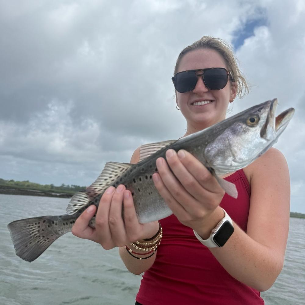 A good trout caught this week with Captain Tuck Scott 