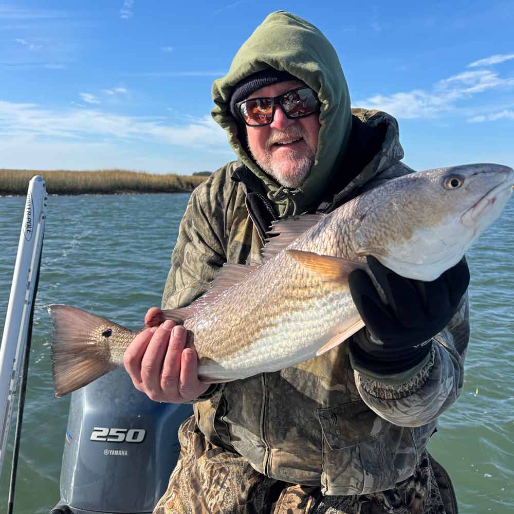 A nice redfish caught this week with Captain Patrick Kelly