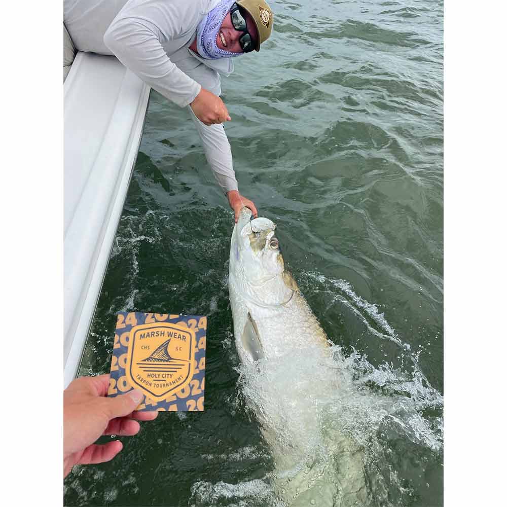 Captain Addison Rupert with a winning fish