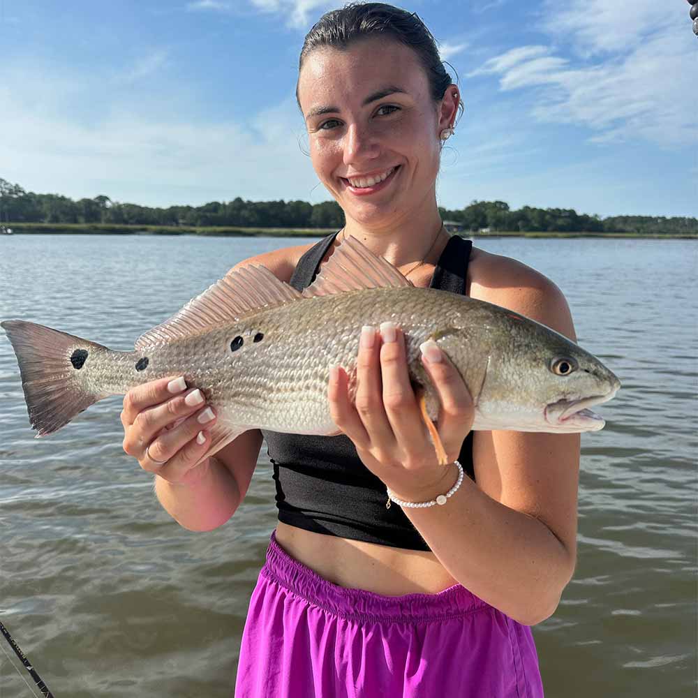A pretty redfish caught this week with Captain Rob Bennett