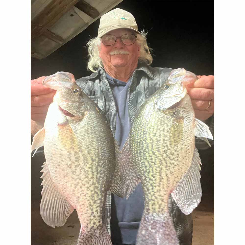 Will Hinson with a couple of good Clarks Hill crappie