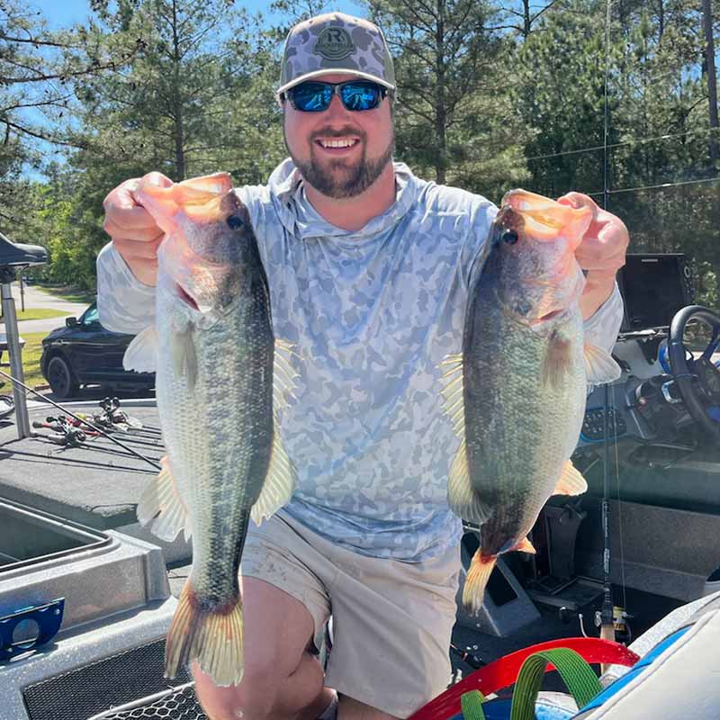 Josh Rockefeller with a couple of good 'uns Saturday