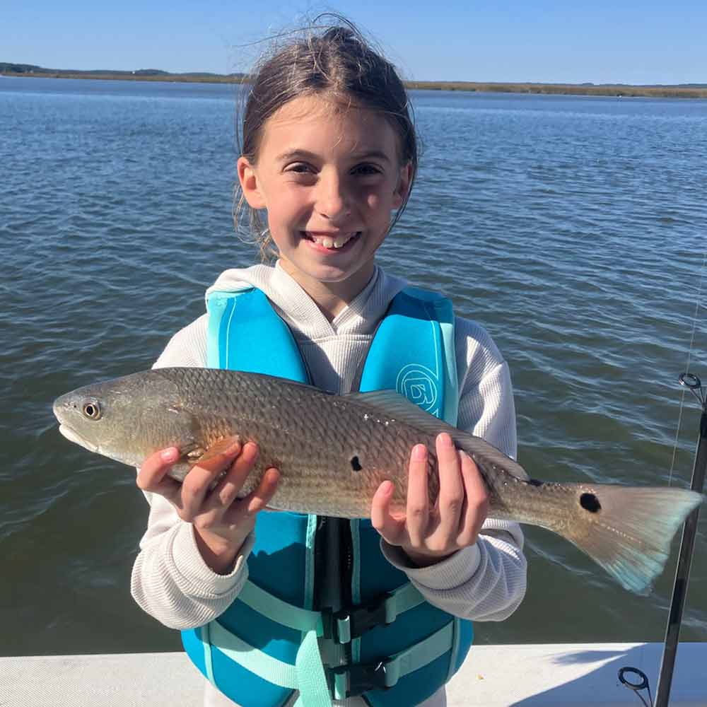 A true "bluetail" caught with Captain Ron Davis, Jr. 