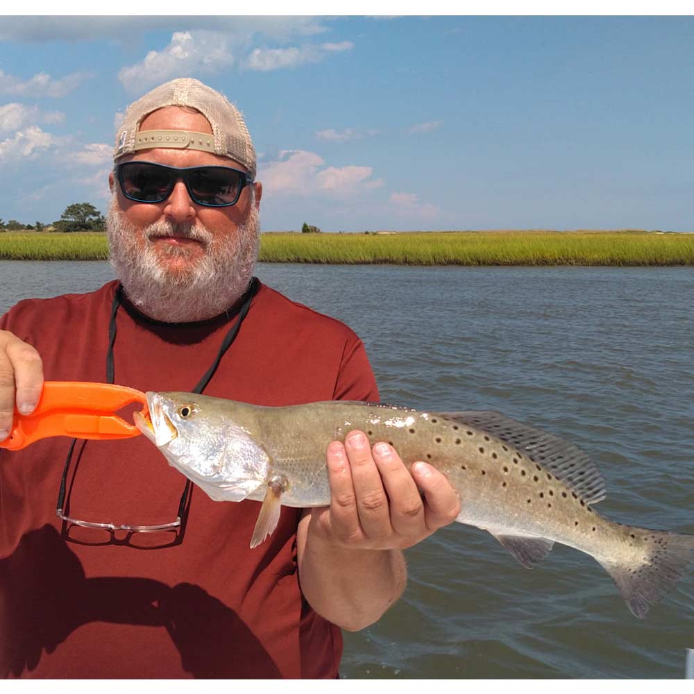 This 21-inch trout completed an inshore slam for Captain Greg Holmes this week