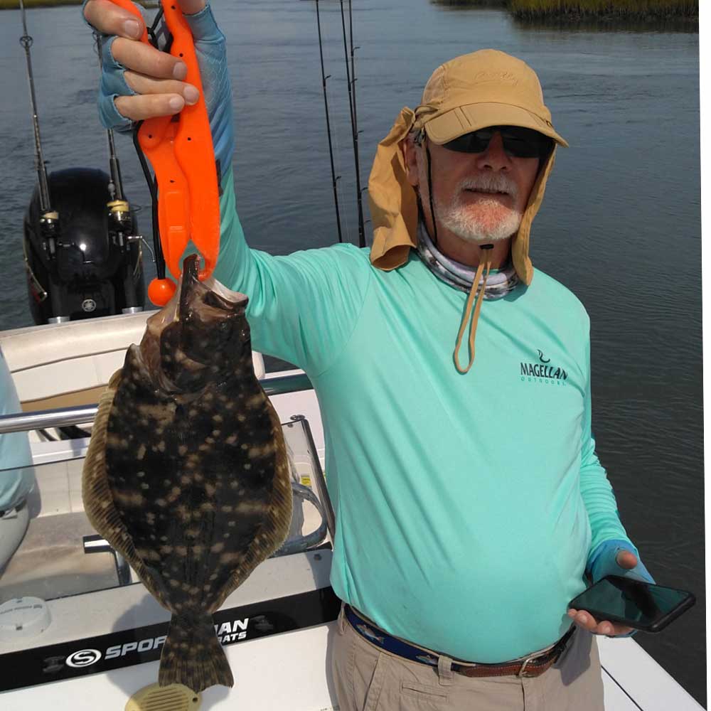 Caught on big bait with Captain Greg Holmes