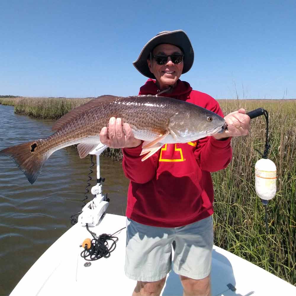 A reel-screamer caught this week with Captain Greg Holmes