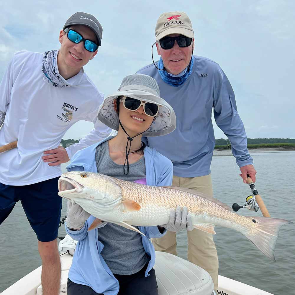 A good redfish caught this week with Captain Trent Malphrus