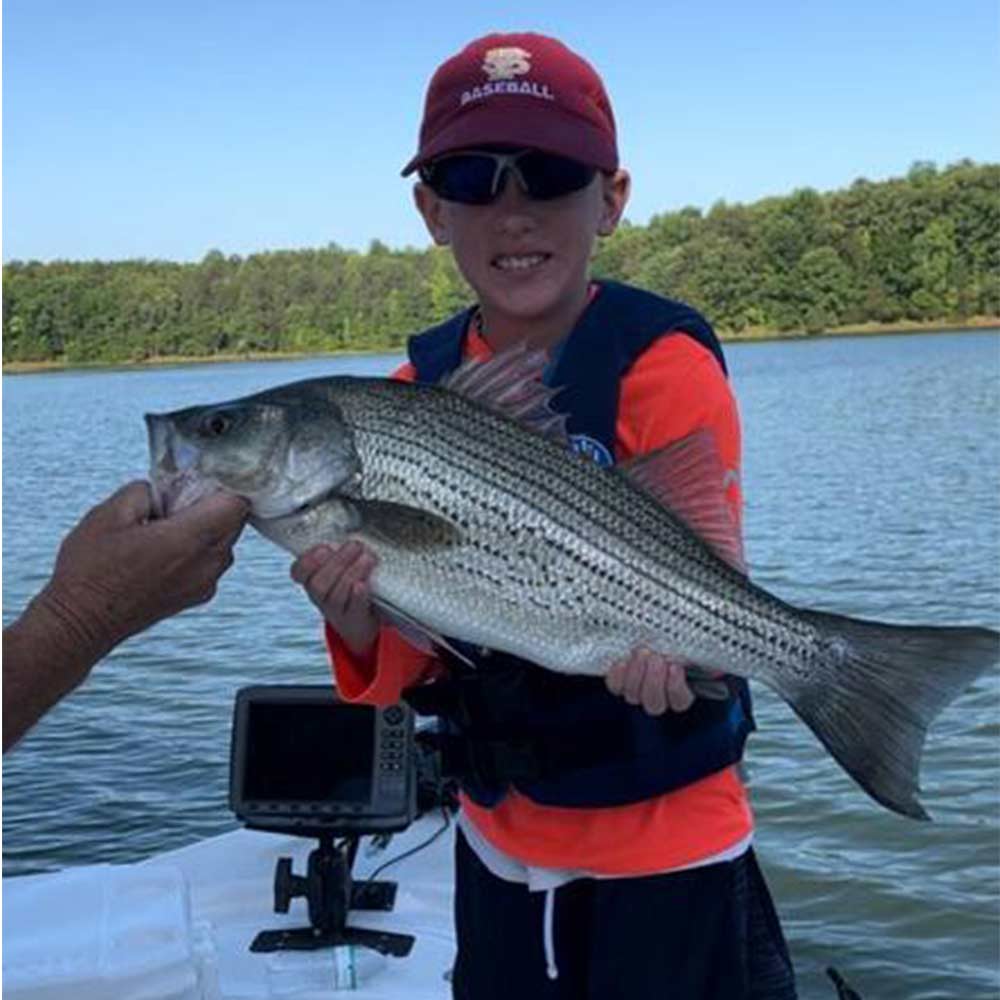 A 6-pound hybrid this with Guide Jerry Kotal