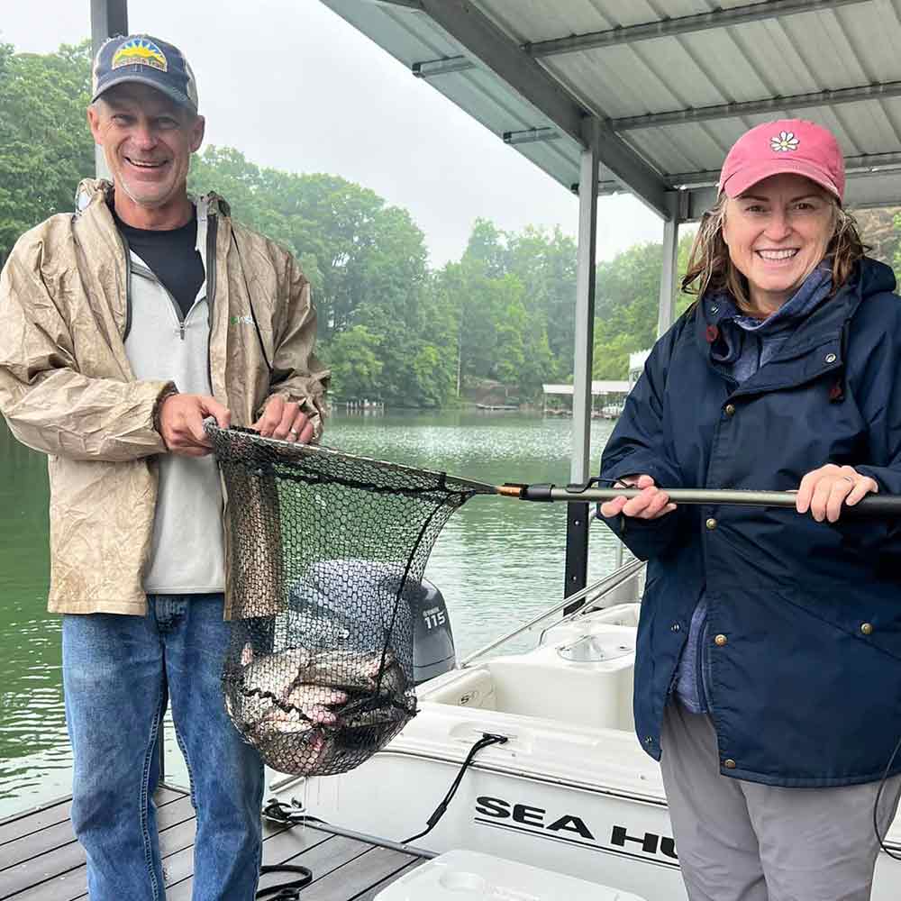 A good catch yesterday in the rain with Rodney Donald