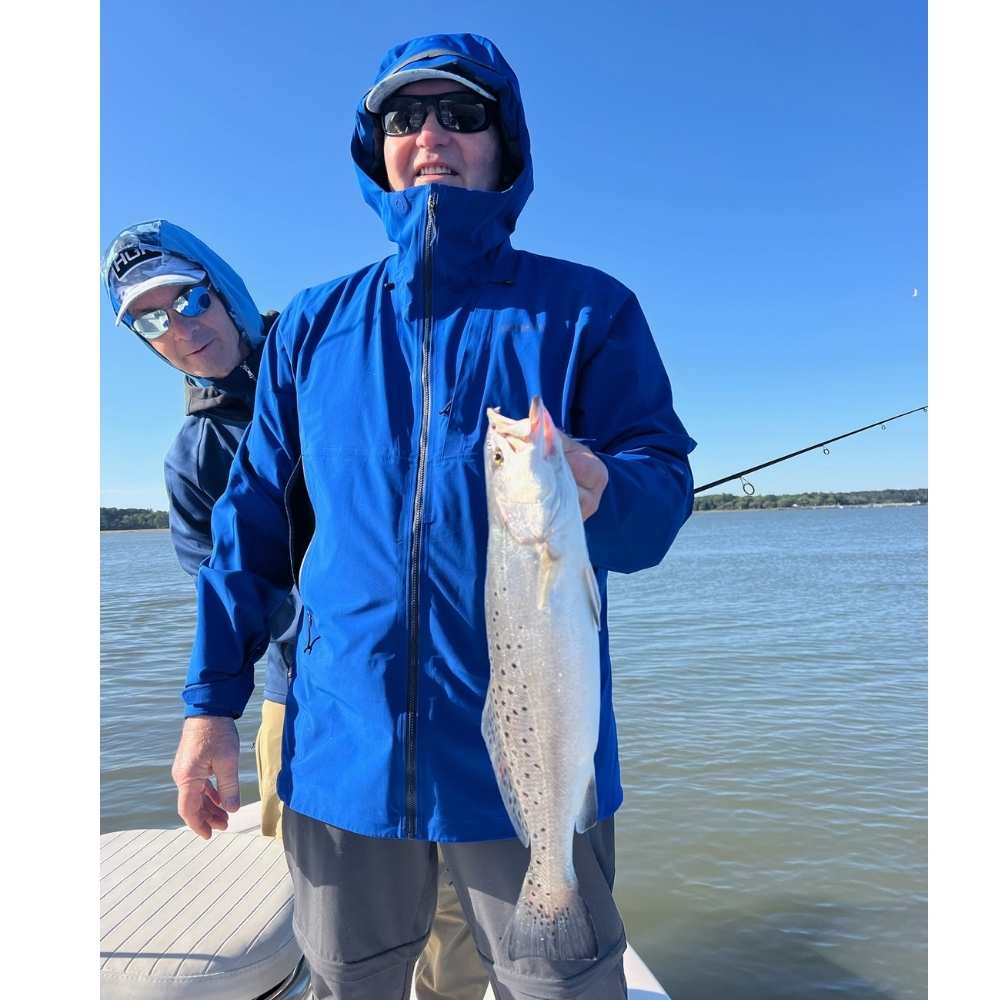 A nice trout caught this week with Captain Trent Malphrus