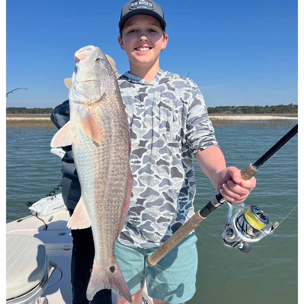 A happy young angler this week with Captain Trent Malphrus