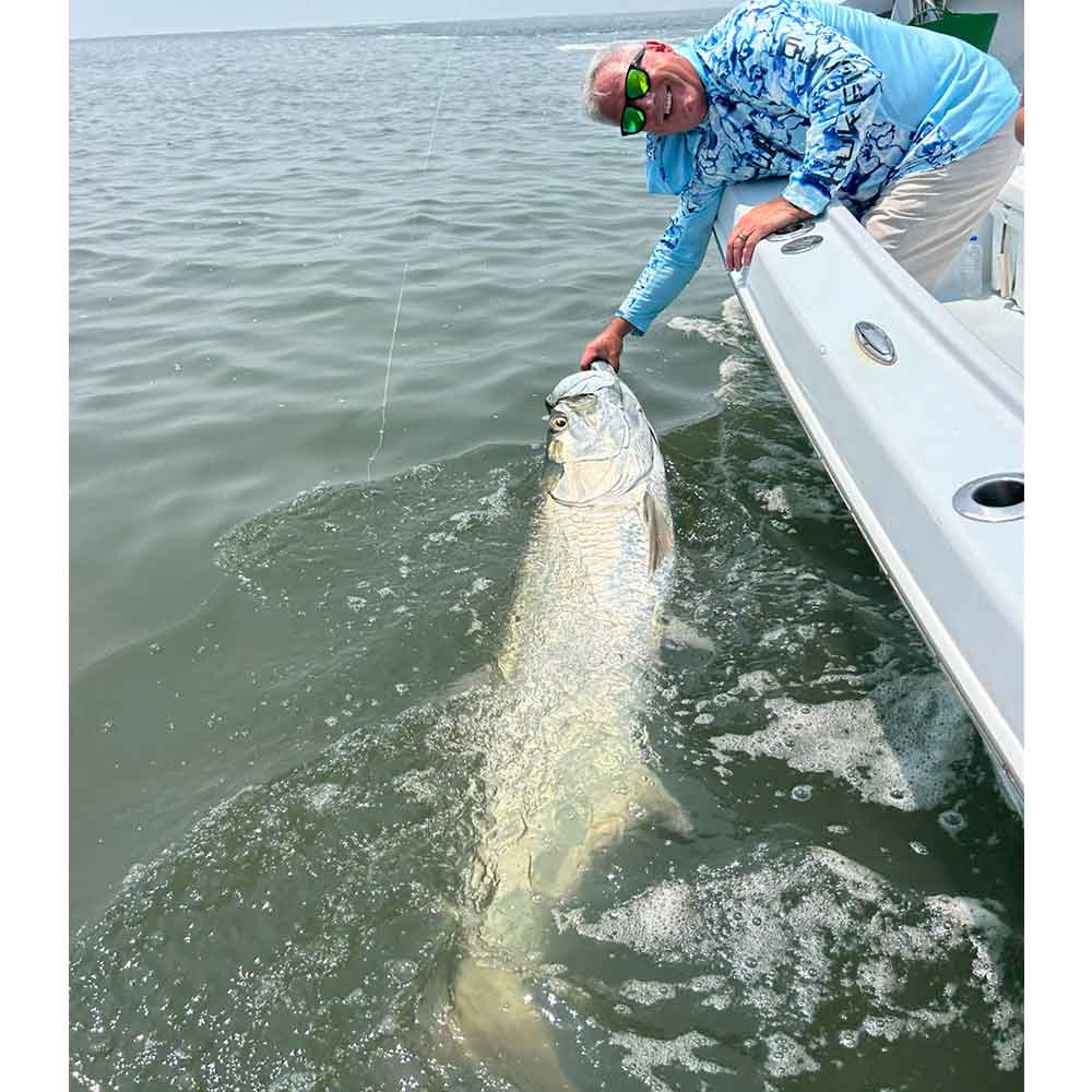 First tarpon of the year for Awesome Adventures Charters