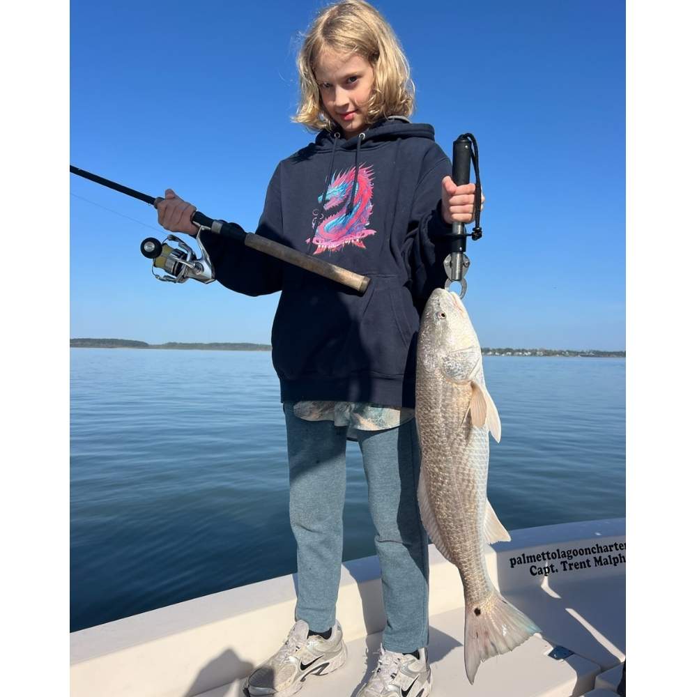 A beautiful redfish caught with Captain Trent Malphrus