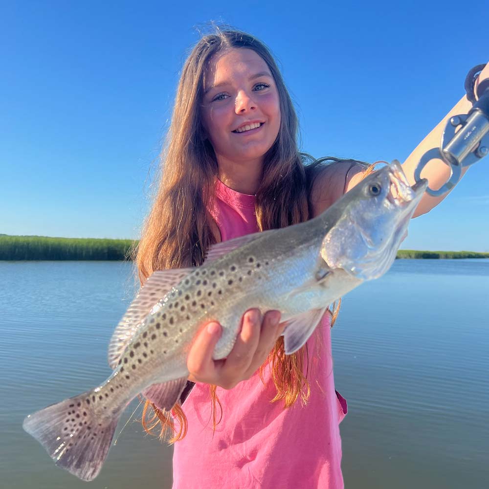 A good trout caught this week with Captain Trent Malphrus