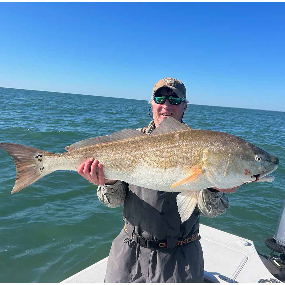 A bull red caught this week with Captain Kai Williams 