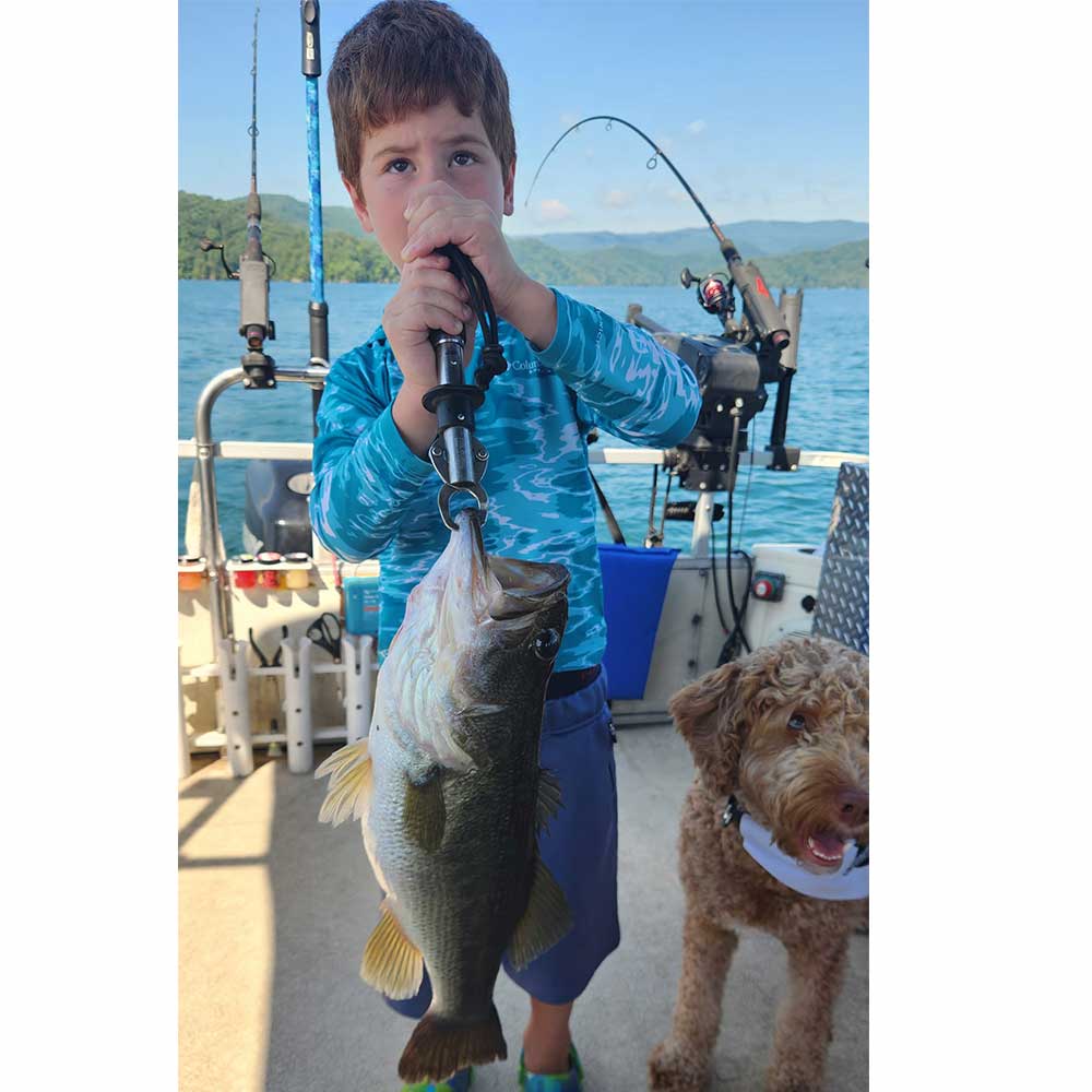 Out deep with Guide Sam Jones 