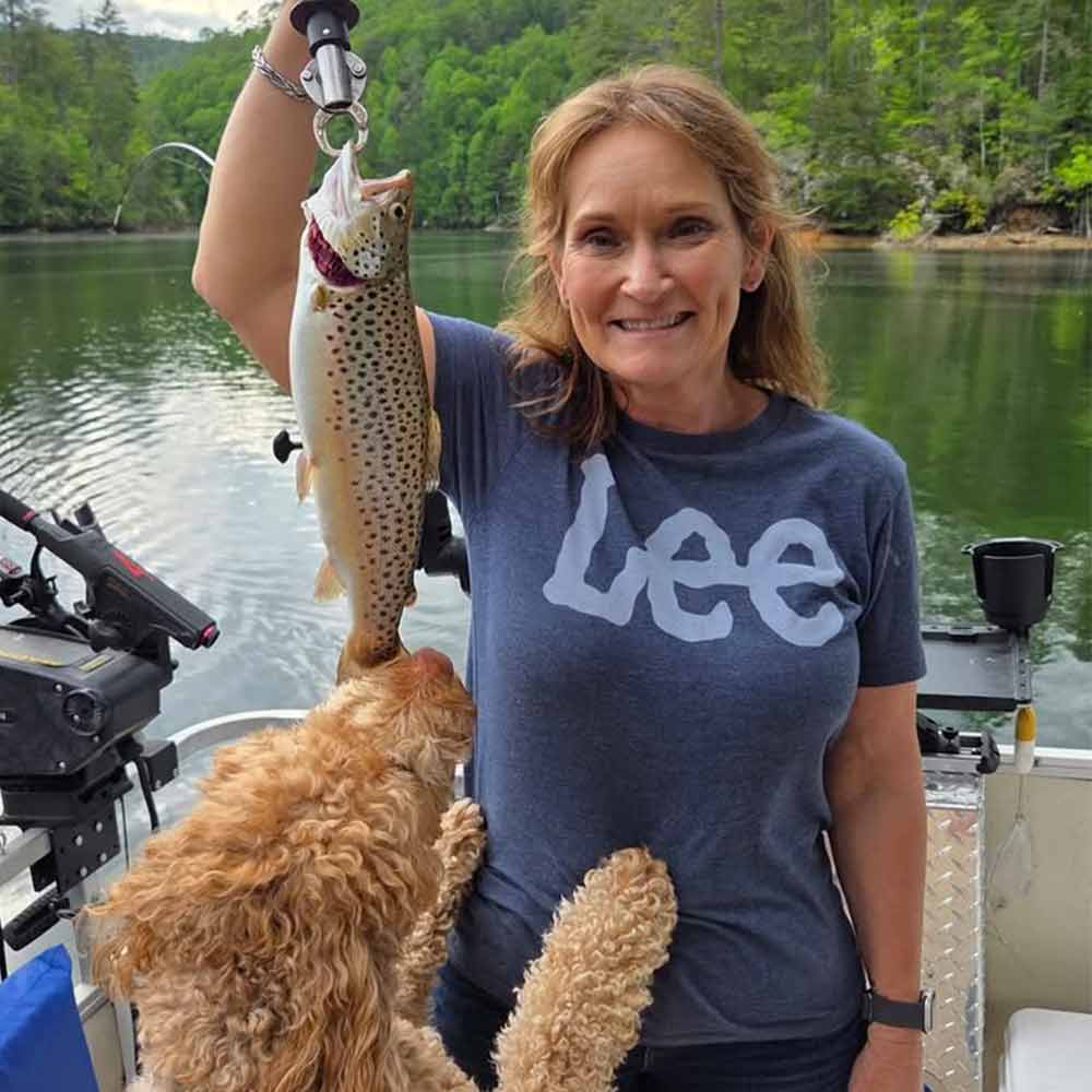 Up the river this week with Jocassee Charters 