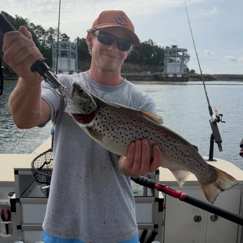 A beauty caught this week with Jocassee Charters