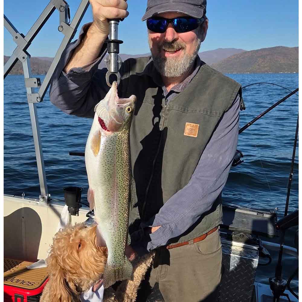 A rare trout recently - with Jocassee Charters