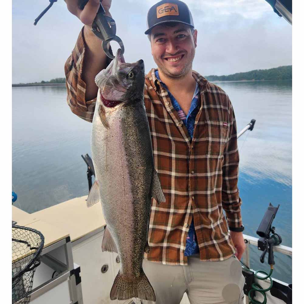  A good rainbow caught today with Jocassee Charters