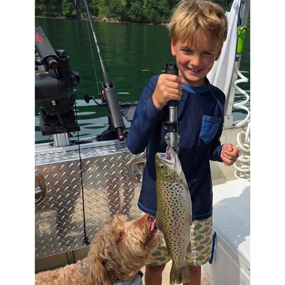 A pretty brown trout this week with Jocasse Charters