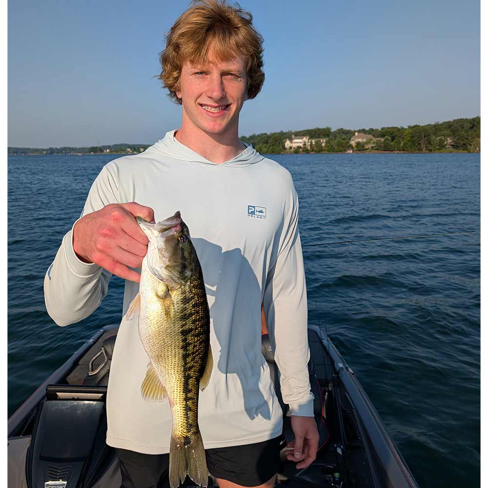 Caught on a drop shot this week with Guide Charles Townson