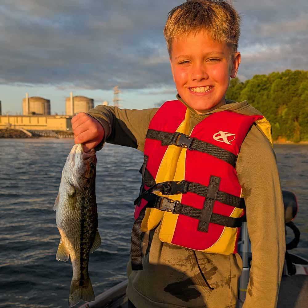 Caught on a drop shot Thursday with Guide Charles Townson