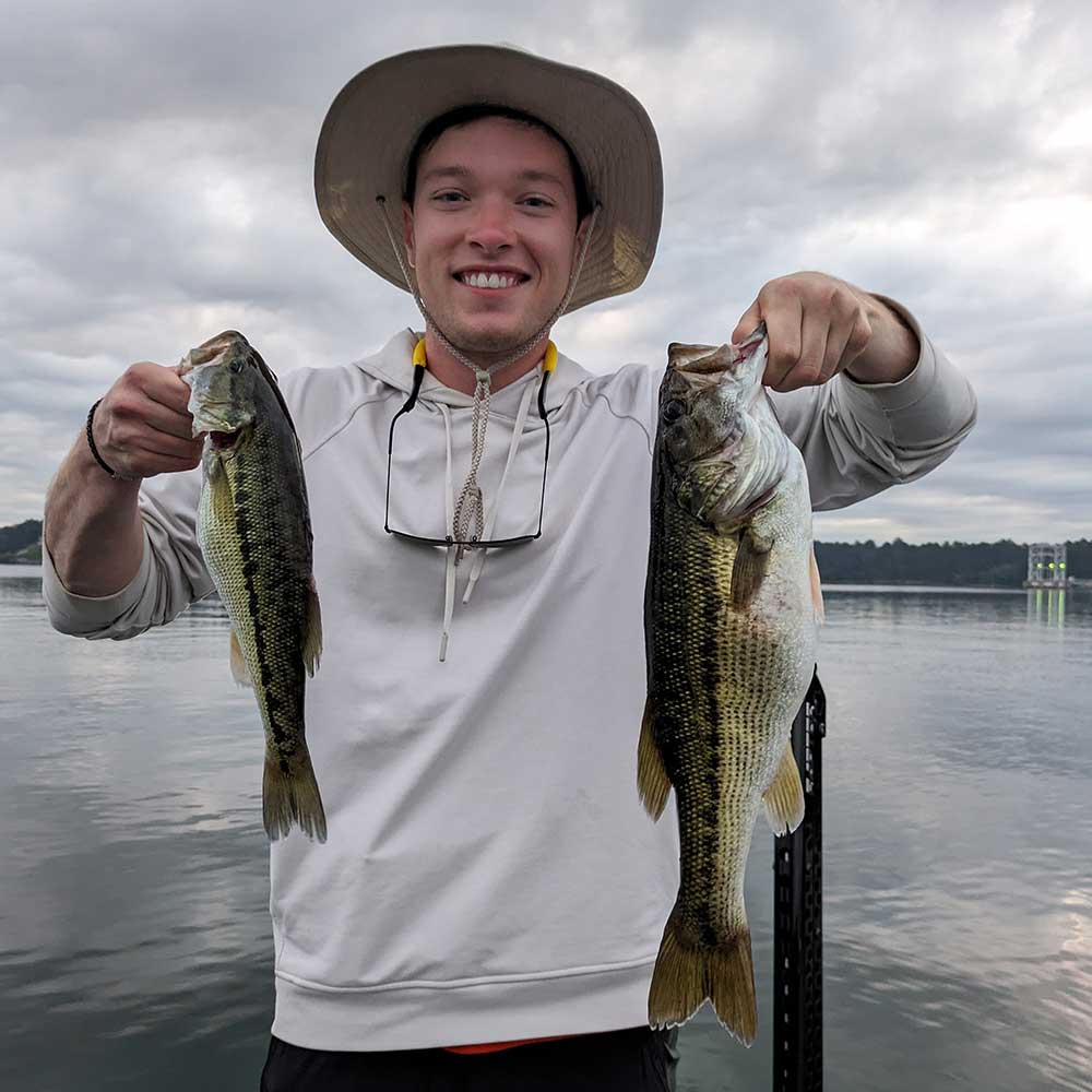 A double caught on a topwater with Guide Charles Townson this week!