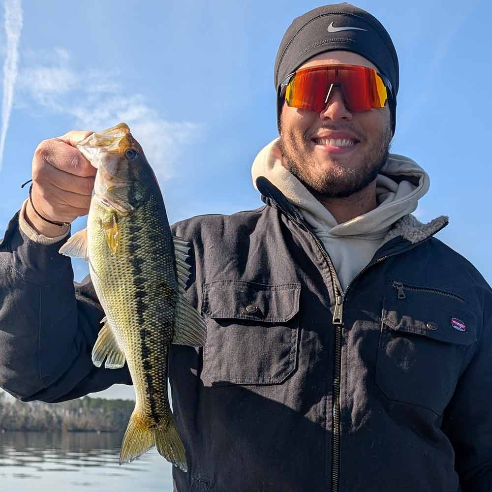 Caught on a drop shot this week with Guide Charles Townson