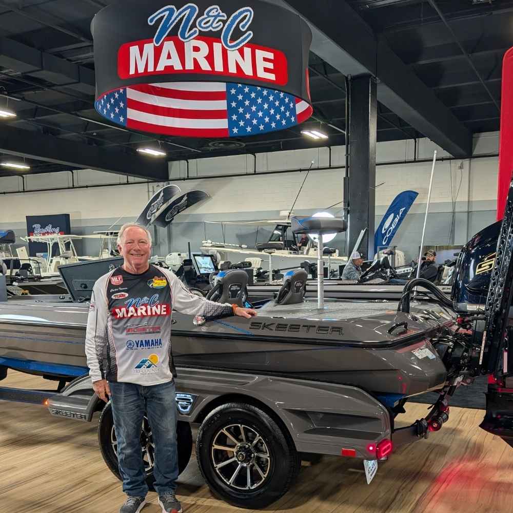 Guide Charles Townson at the Greenville Boat Show