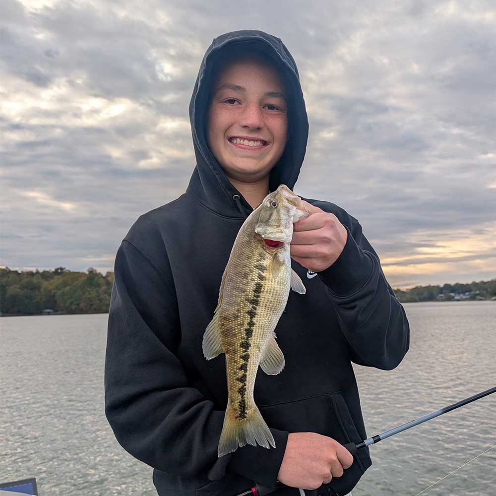 Caught on a drop shot this week with Guide Charles Townson