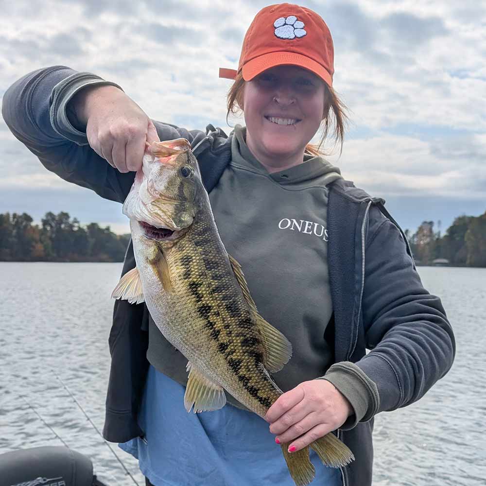 Caught on a drop shot this week with Guide Charles Townson