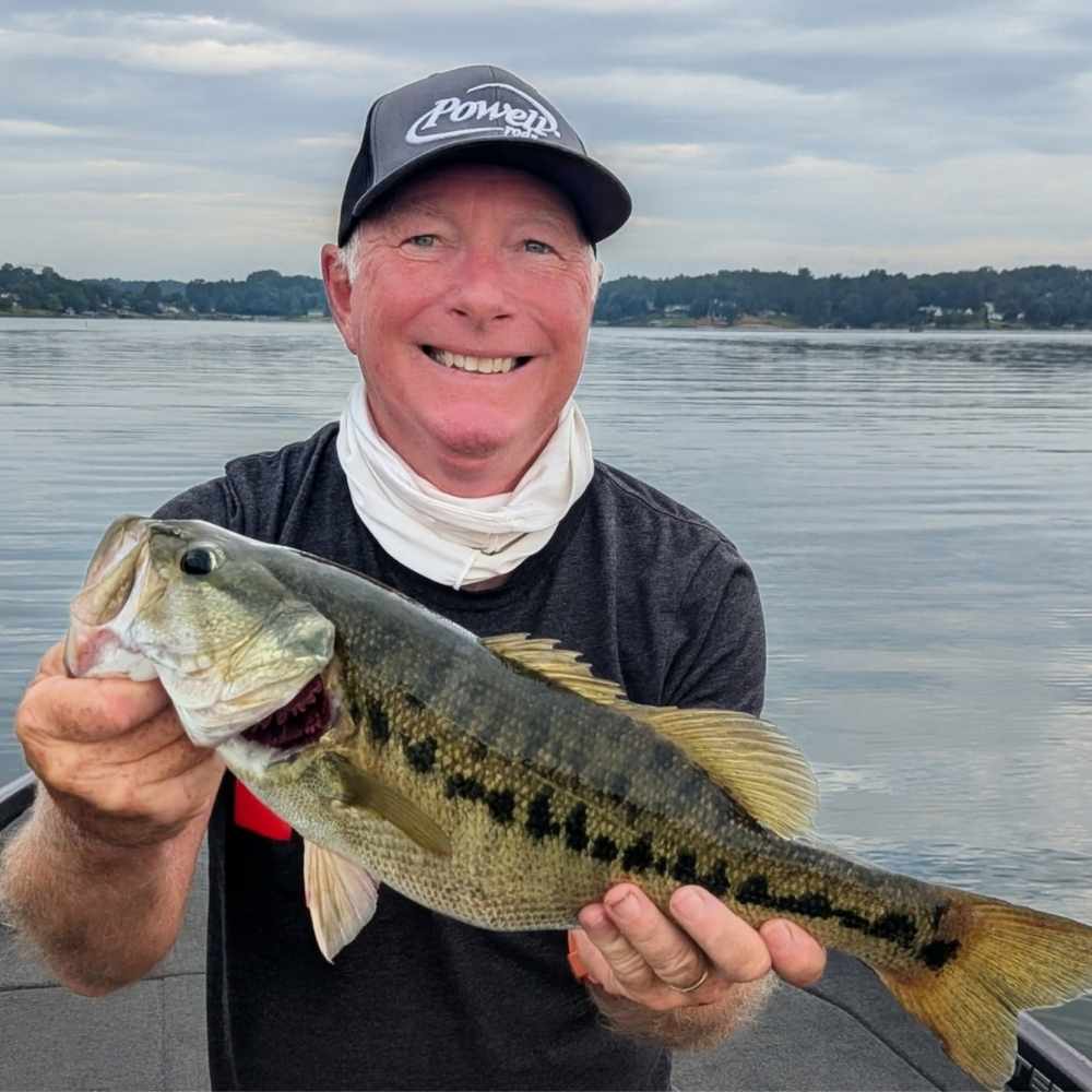 Guide Charles Townson with a nice spot caught on top this week