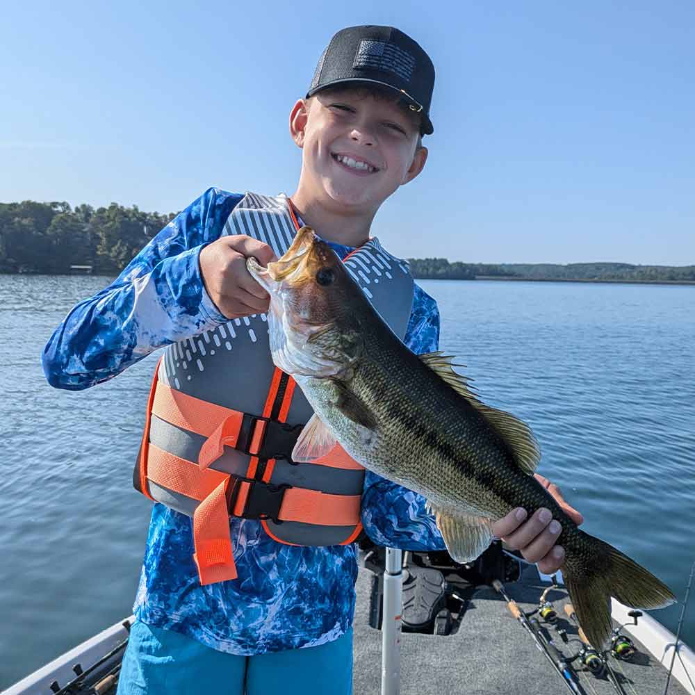 A nice fish caught this week on a spoon in 60 feet with Guide Charles Townson