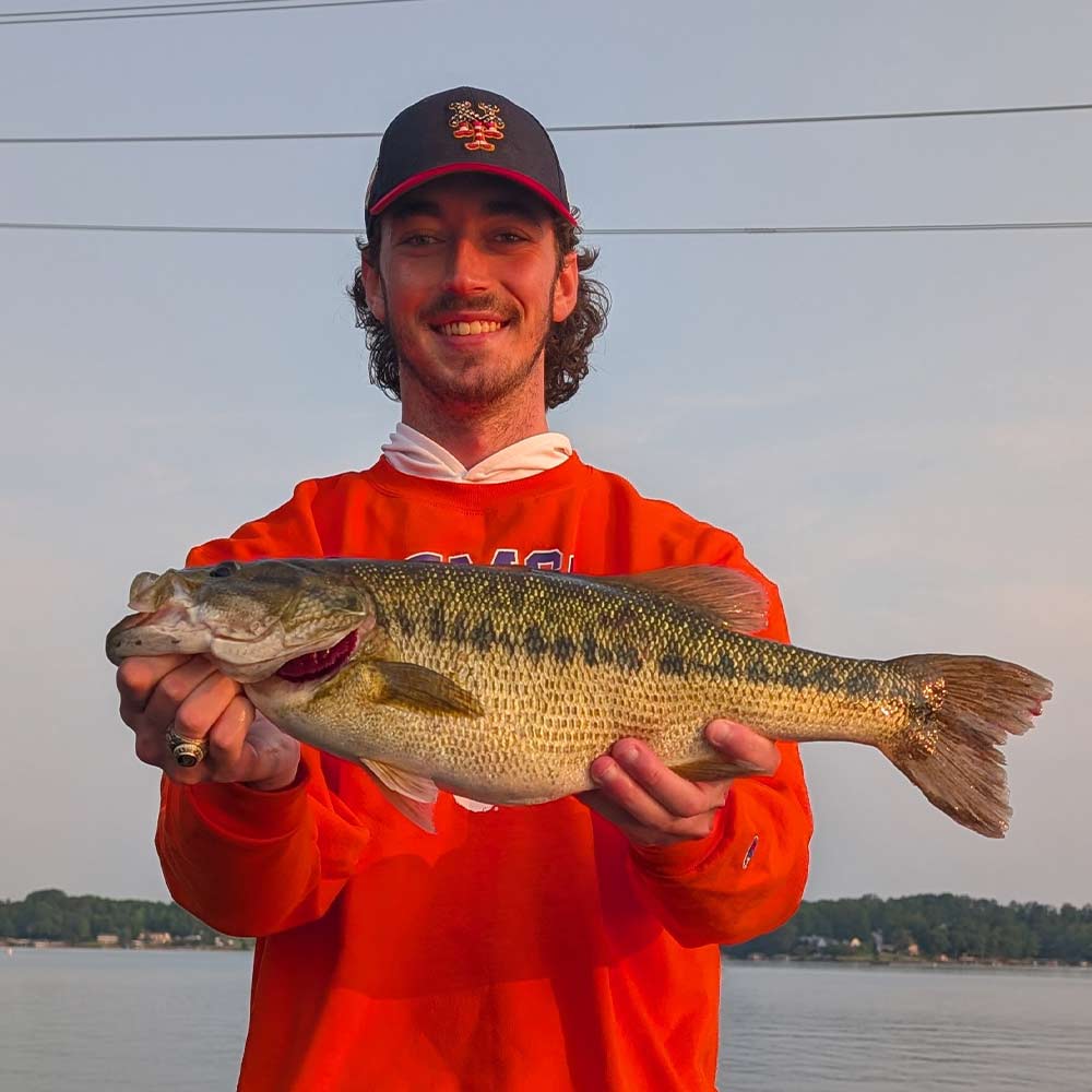 Caught on top with Guide Charles Townson