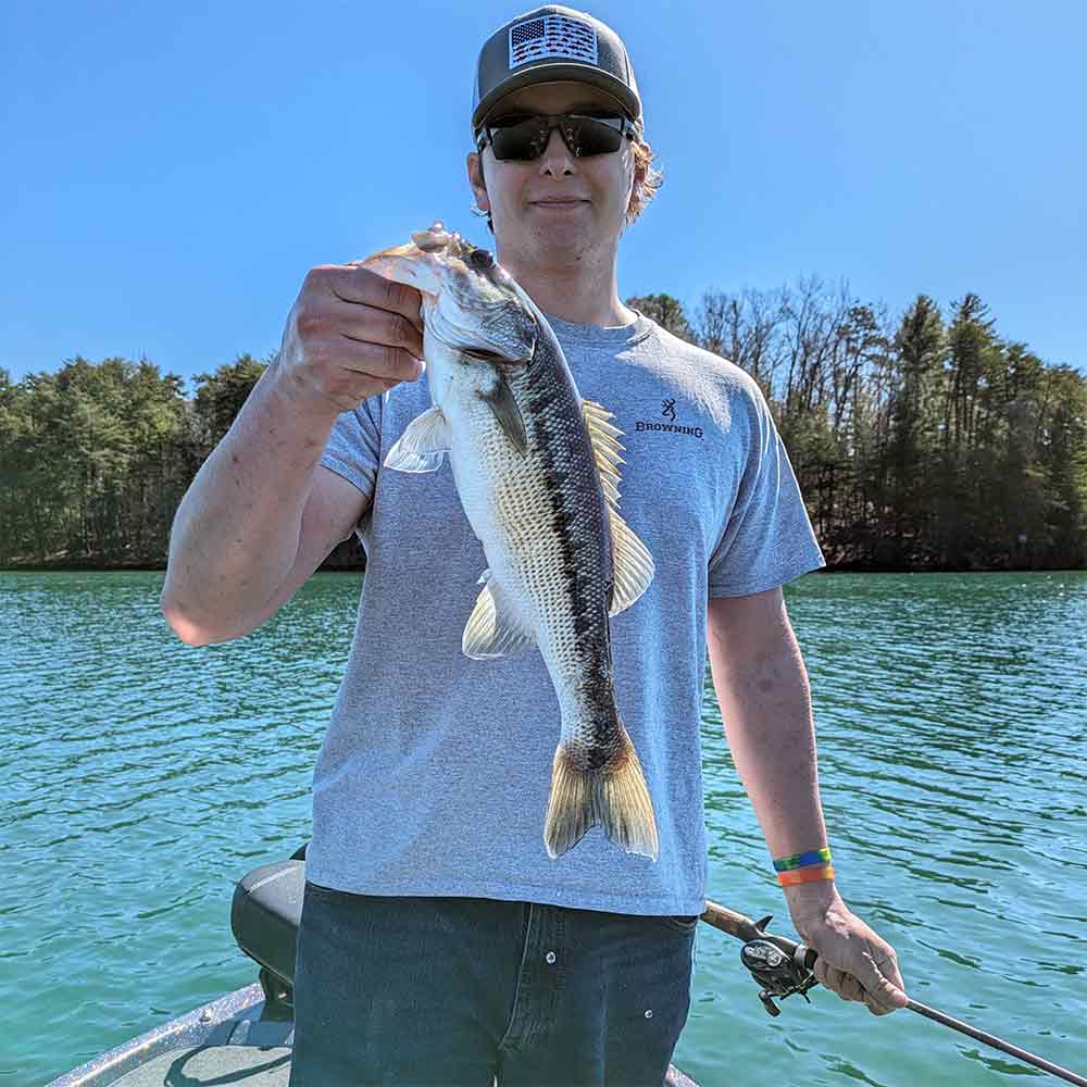 Caught on top with Guide Charles Townson