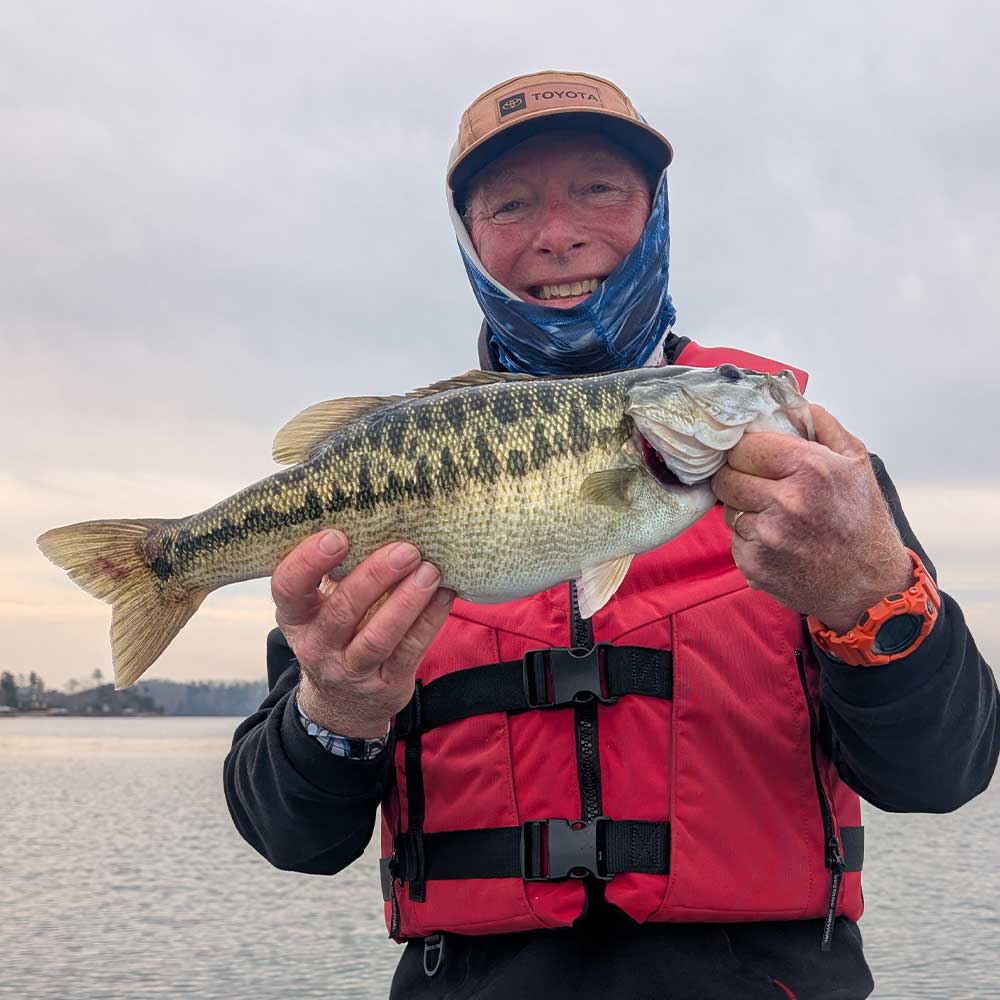 Charles Townson with a fat spot caught on a shaky head this week