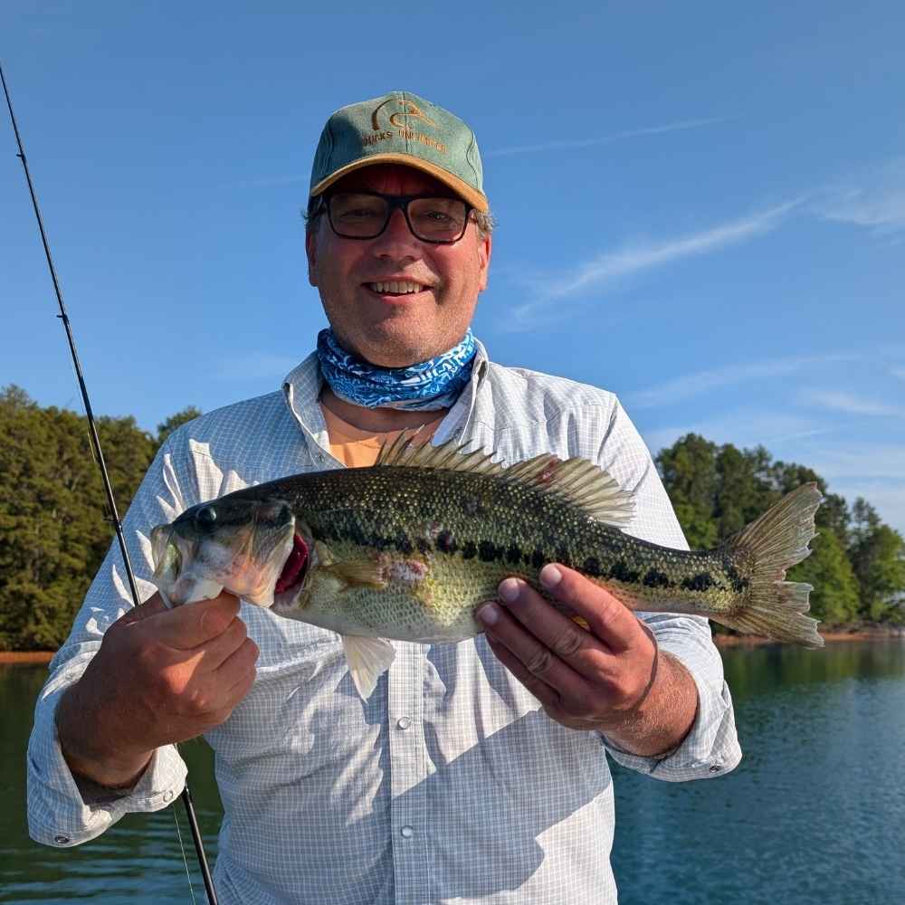 Another nice spot caught on top with Guide Charles Townson 