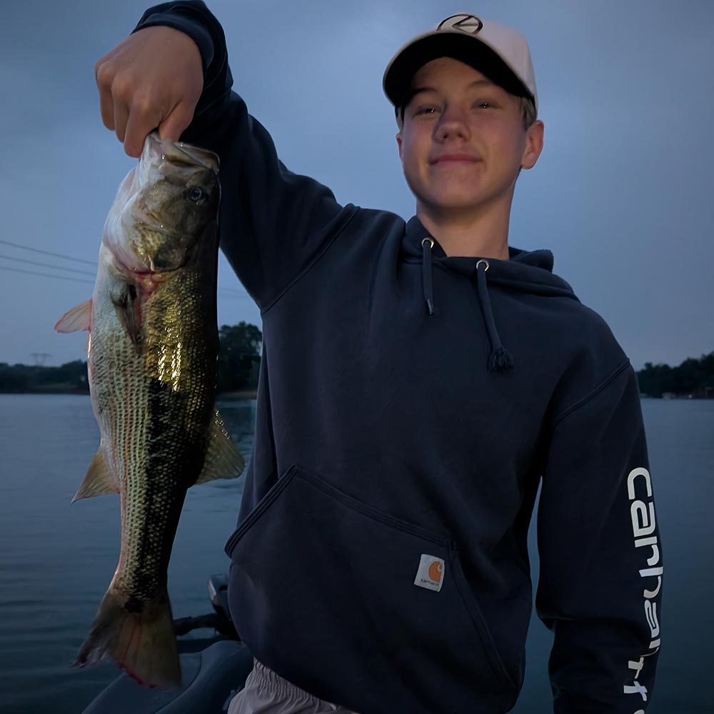 Caught in low light on a topwater this week with Guide Charles Townson
