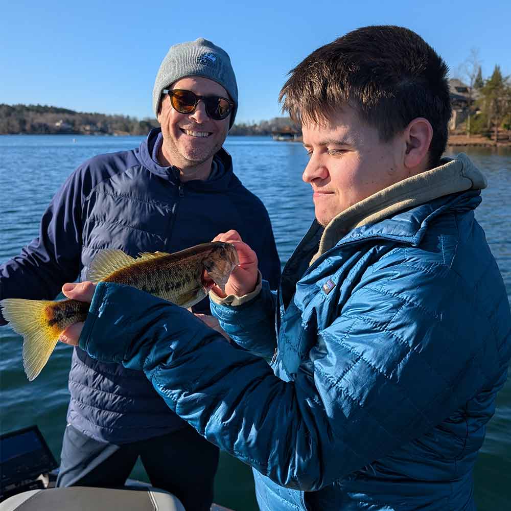 This week on a drop shot with Guide Charles Townson