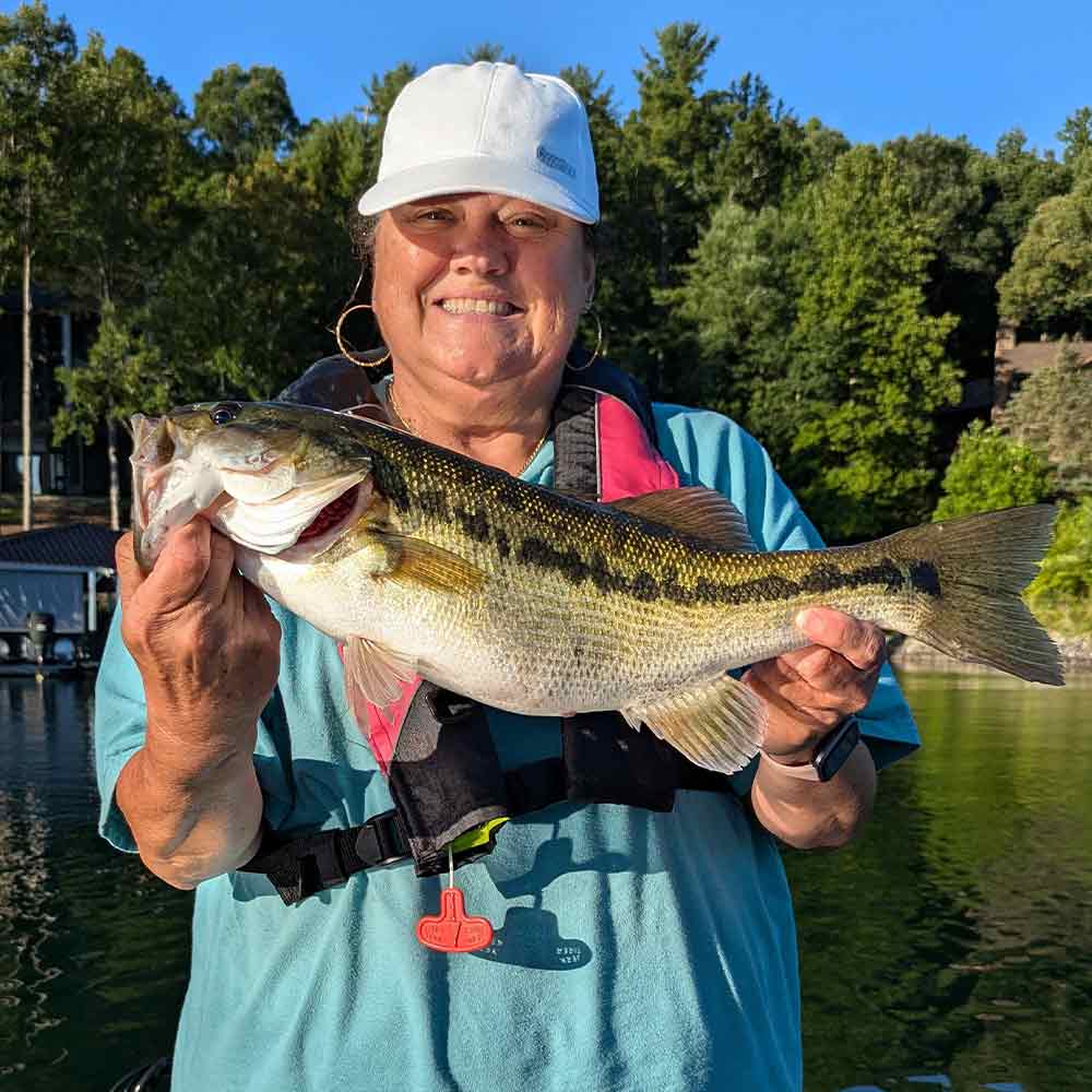 A 3.14 pound spot caught this morning on a topwater with Guide Charles Townson