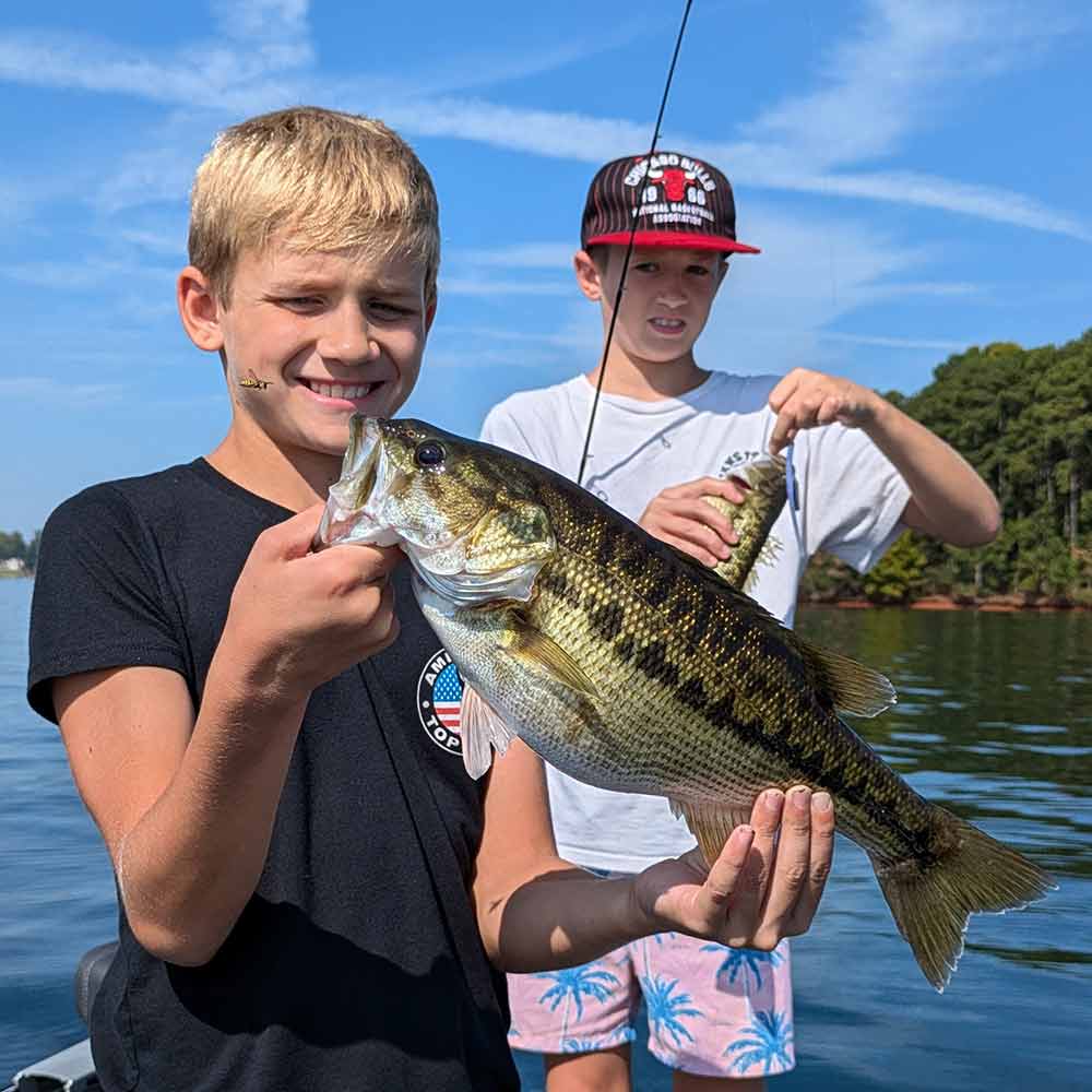 Caught on a drop shot this week with Guide Charles Townson