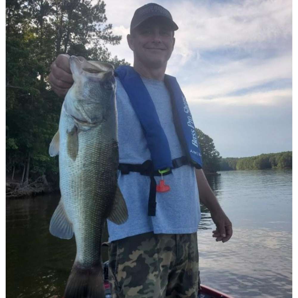 Erin Enlow with a nice July fish 
