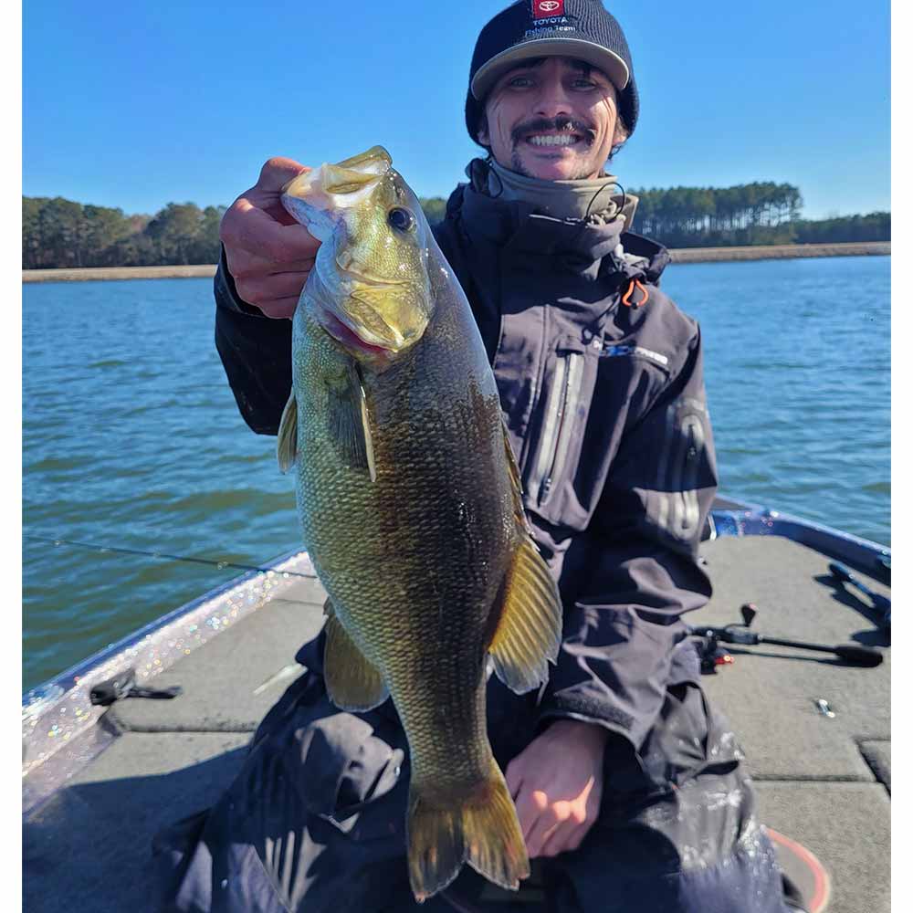 Hunter Enlow with a nice smallie