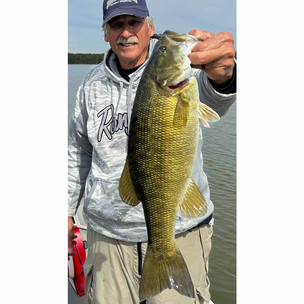 This legendary fisherman caught 25 bass yesterday on Lake Monticello