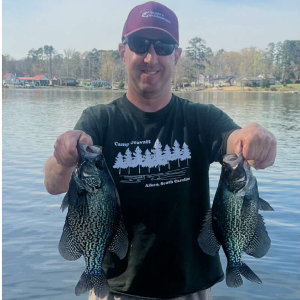 The author last weekend with a couple of males that "had their tuxedos on"