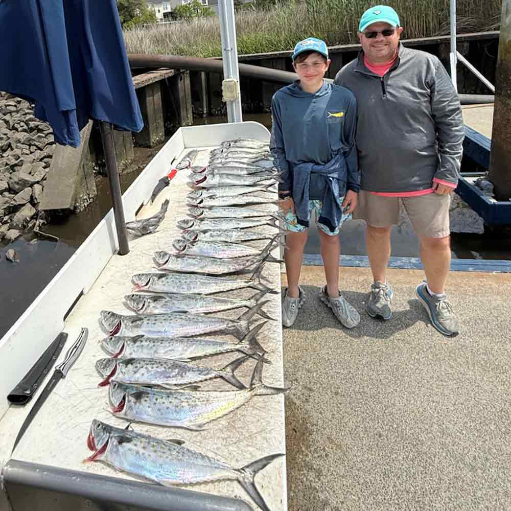 Spanish and bonito with Captain Smiley Fishing Charters