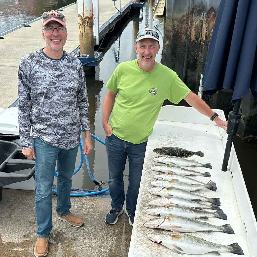 Big trout with Captain Smiley Fishing Charters